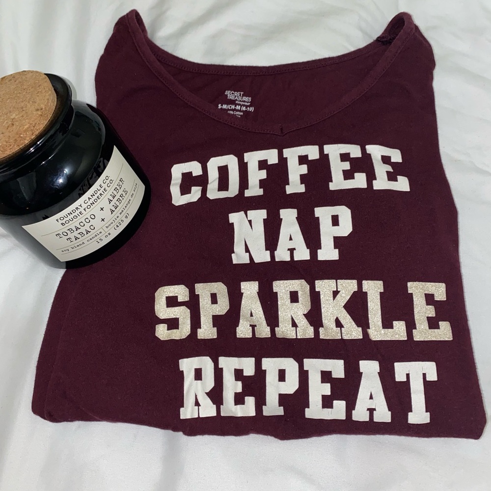 Burgundy pajama tshirt dress